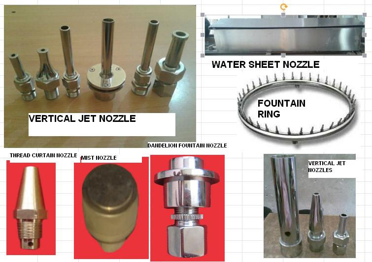 fountain nozzle supplier in dubai